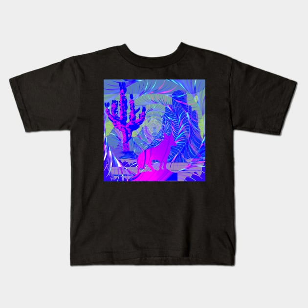 all seeing cactus Kids T-Shirt by psanchez